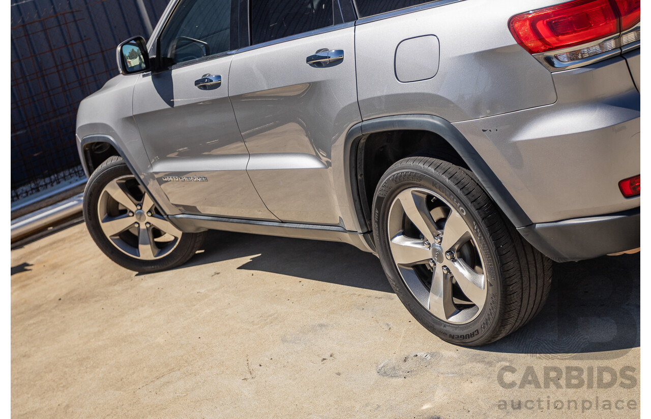 5/2015 Jeep Grand Cherokee Limited (4x4) WK MY15 4d Wagon Billet Silver Metallic Turbo Diesel V6 3.0L