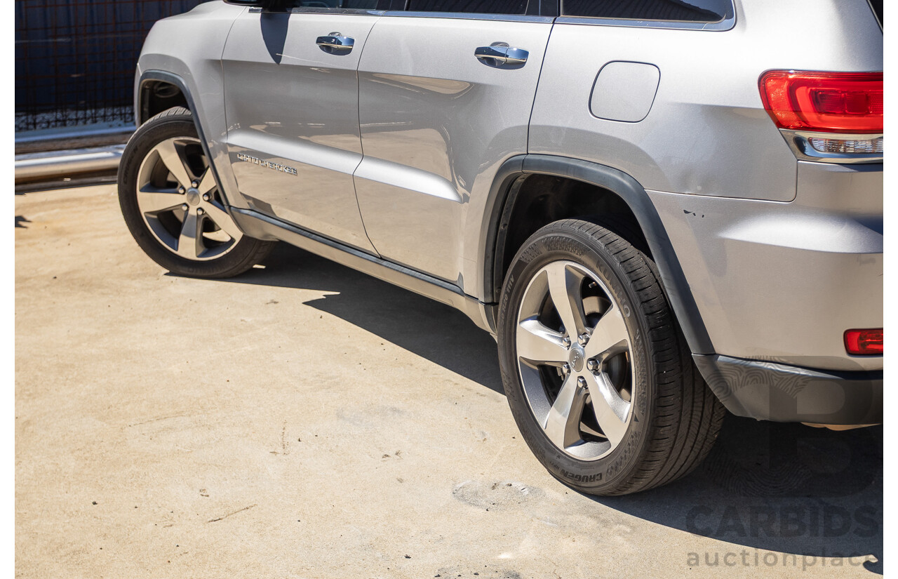 5/2015 Jeep Grand Cherokee Limited (4x4) WK MY15 4d Wagon Billet Silver Metallic Turbo Diesel V6 3.0L