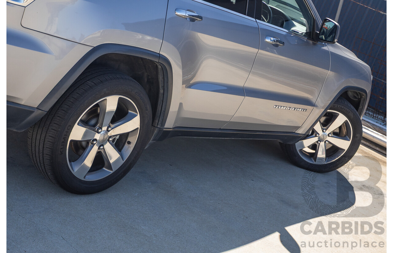 5/2015 Jeep Grand Cherokee Limited (4x4) WK MY15 4d Wagon Billet Silver Metallic Turbo Diesel V6 3.0L