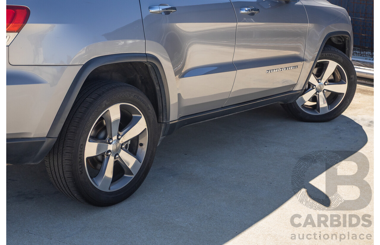 5/2015 Jeep Grand Cherokee Limited (4x4) WK MY15 4d Wagon Billet Silver Metallic Turbo Diesel V6 3.0L