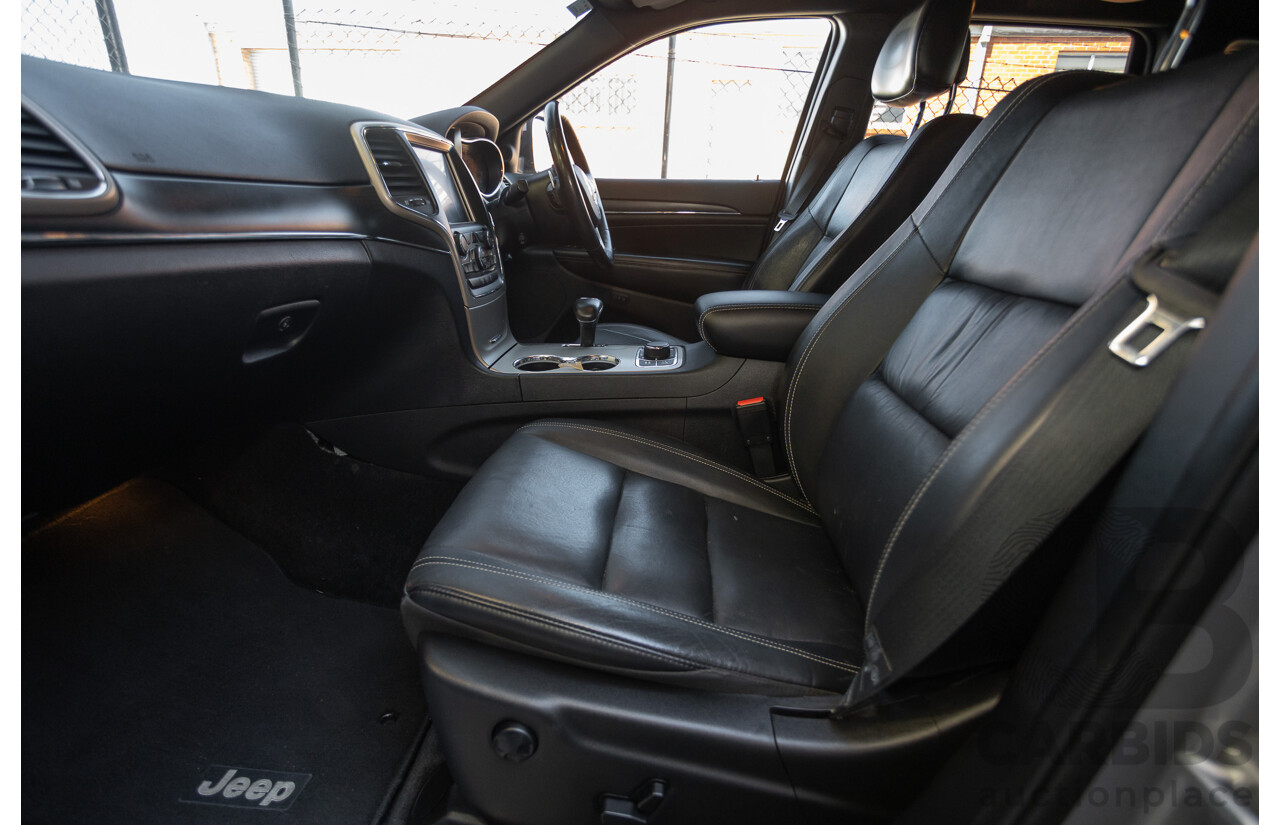 5/2015 Jeep Grand Cherokee Limited (4x4) WK MY15 4d Wagon Billet Silver Metallic Turbo Diesel V6 3.0L