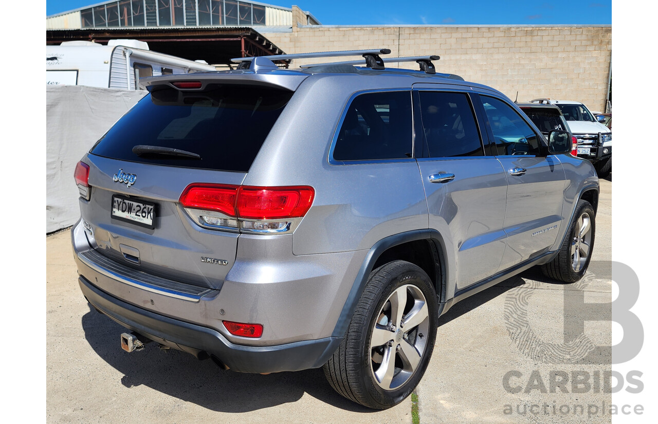 5/2015 Jeep Grand Cherokee Limited (4x4) WK MY15 4d Wagon Silver 3.0L