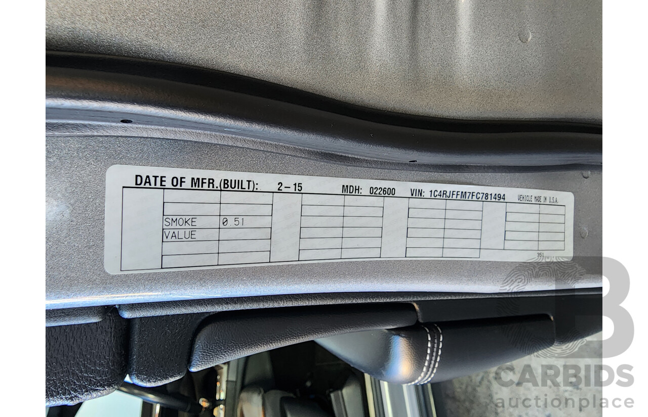 5/2015 Jeep Grand Cherokee Limited (4x4) WK MY15 4d Wagon Silver 3.0L