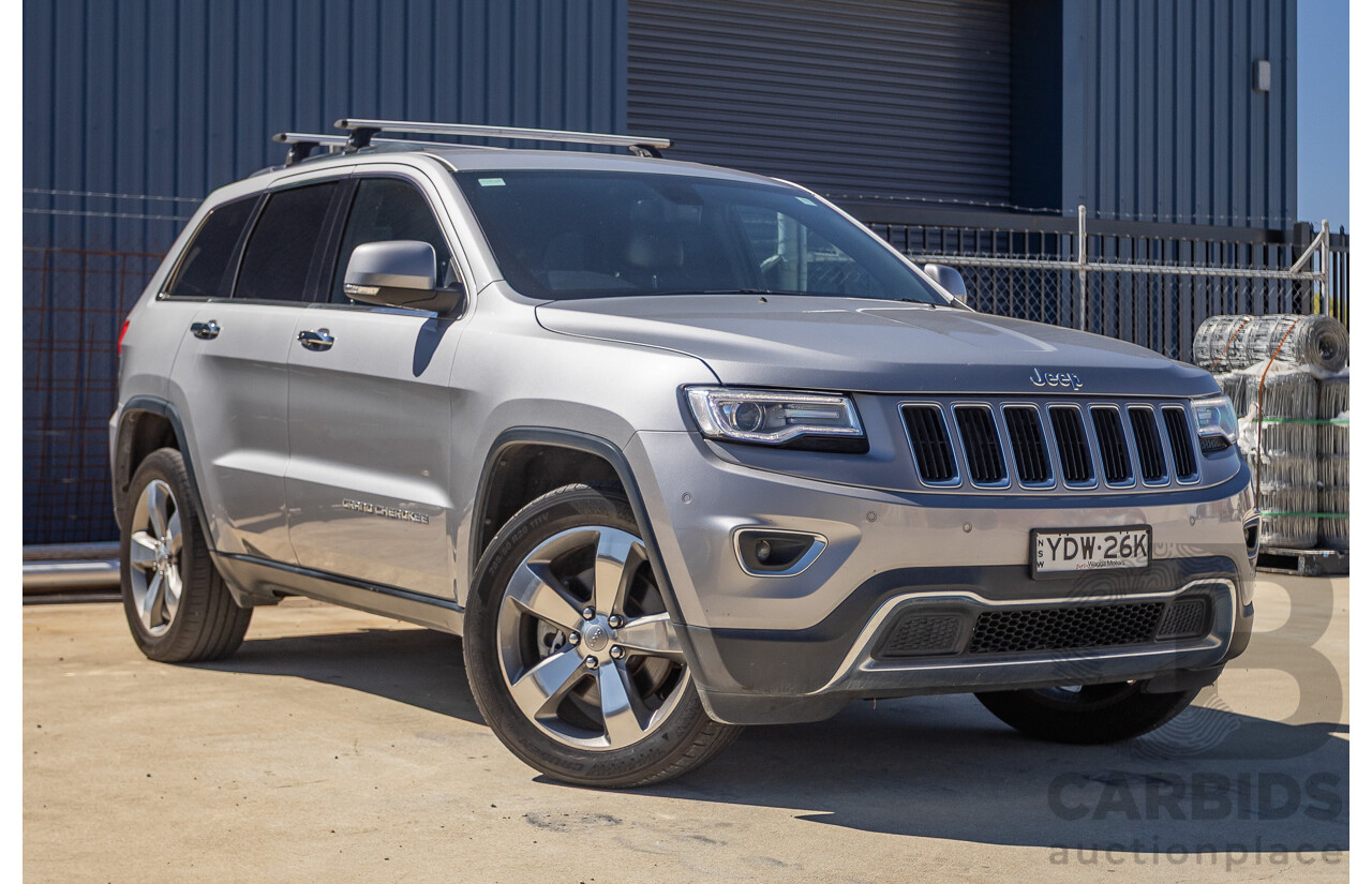 5/2015 Jeep Grand Cherokee Limited (4x4) WK MY15 4d Wagon Billet Silver Metallic Turbo Diesel V6 3.0L