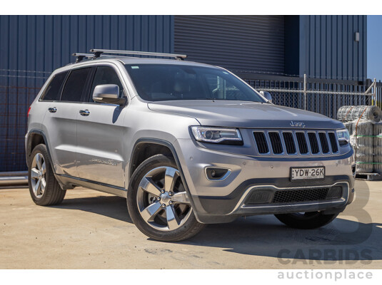 5/2015 Jeep Grand Cherokee Limited (4x4) WK MY15 4d Wagon Billet Silver Metallic Turbo Diesel V6 3.0L