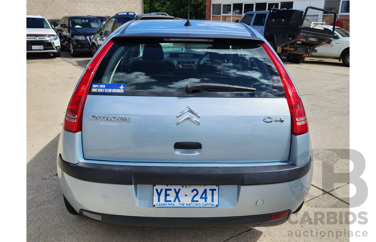 1/2007 Citroen C4 SX 5d Hatchback Blue 1.6L