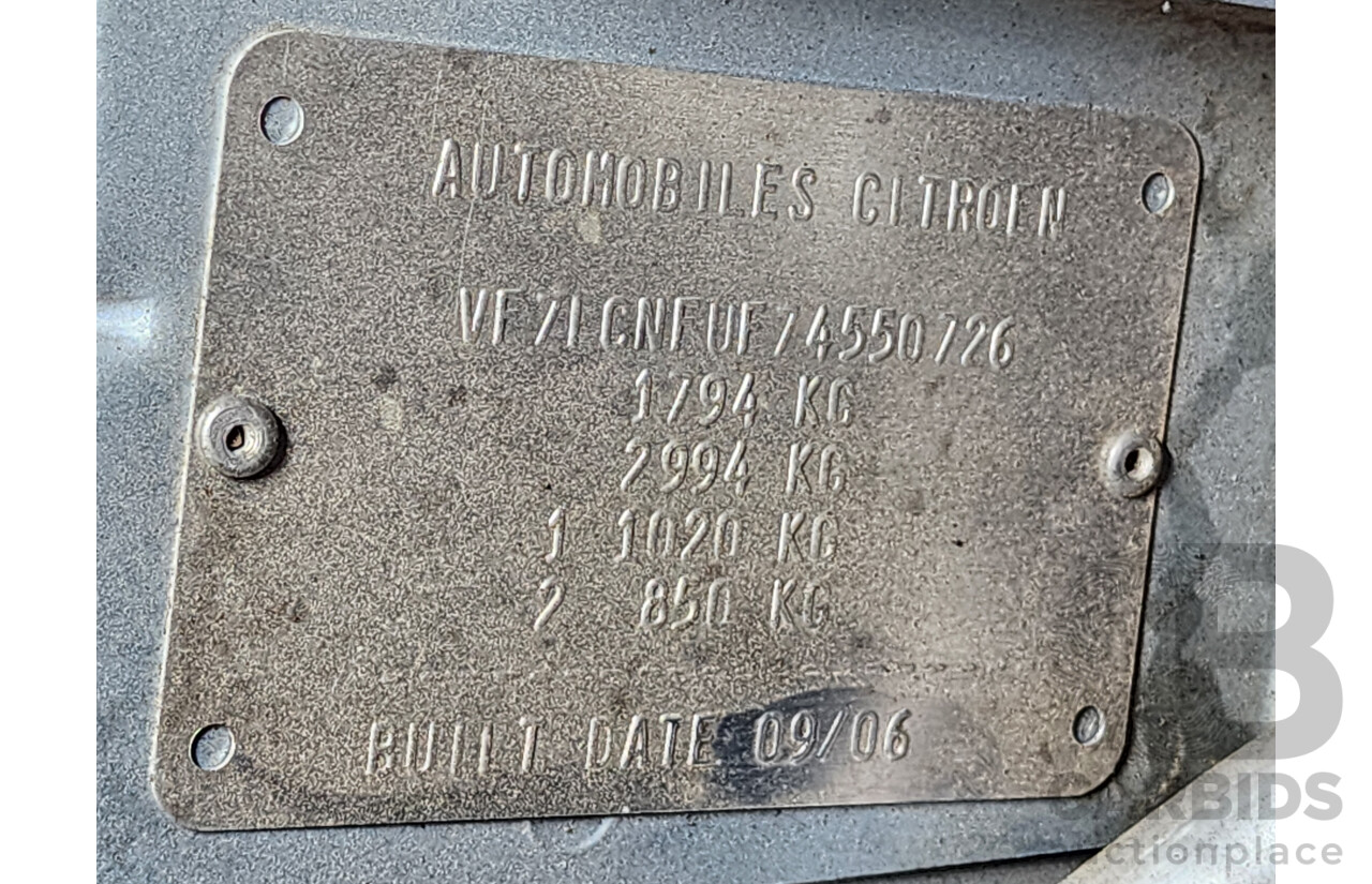 1/2007 Citroen C4 SX  5d Hatchback Blue 1.6L