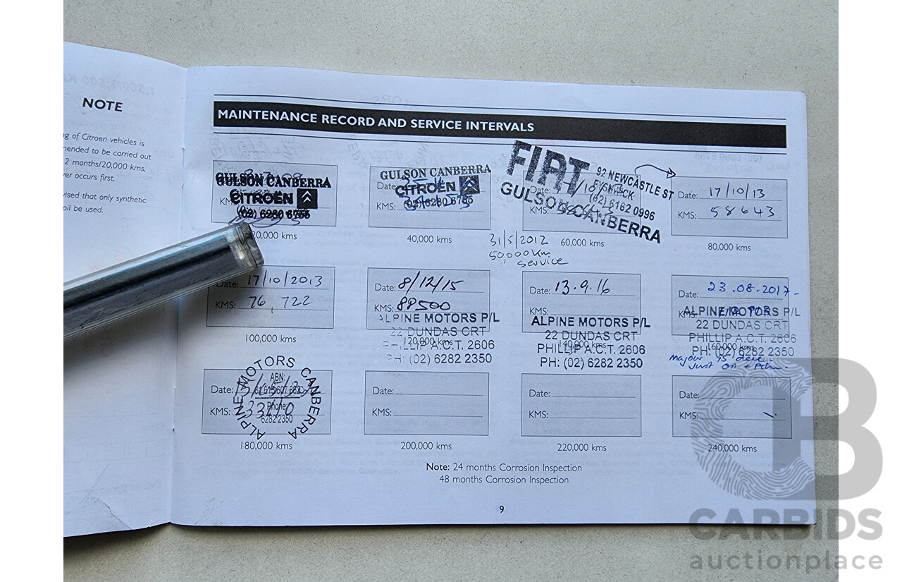 1/2007 Citroen C4 SX  5d Hatchback Blue 1.6L