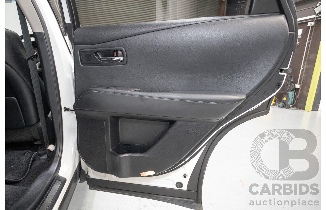 9/2013 Lexus RX350 Luxury GGL15R MY12 4d Wagon White Pearl V6 3.5L