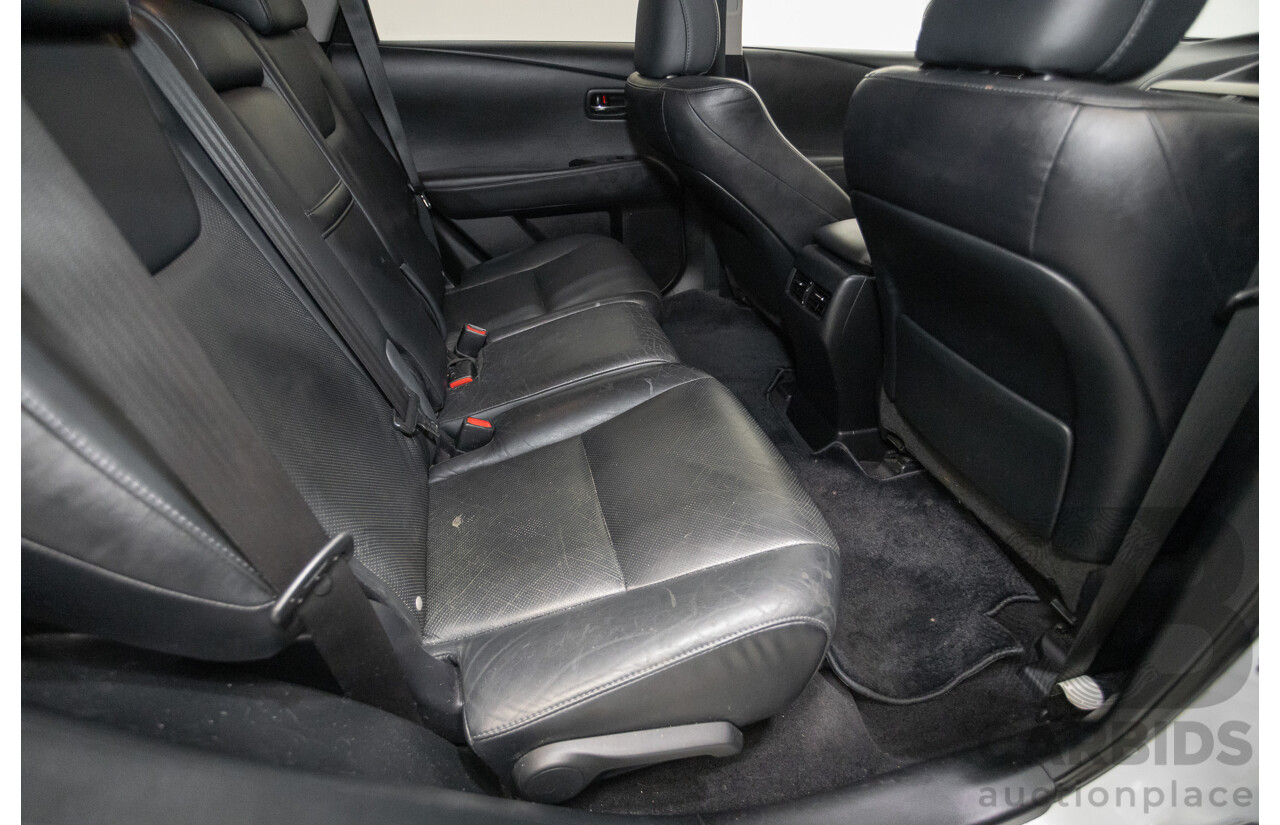 9/2013 Lexus RX350 Luxury GGL15R MY12 4d Wagon White Pearl V6 3.5L