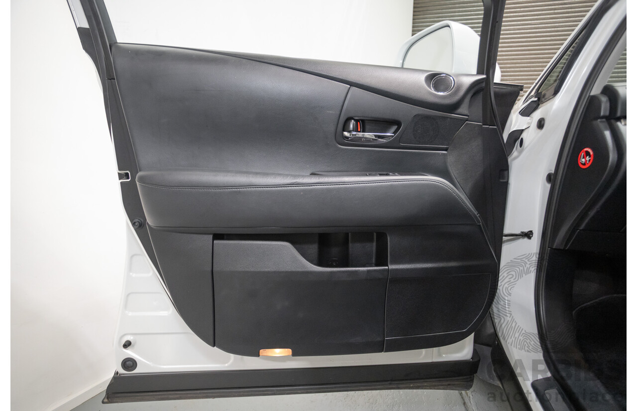 9/2013 Lexus RX350 Luxury GGL15R MY12 4d Wagon White Pearl V6 3.5L