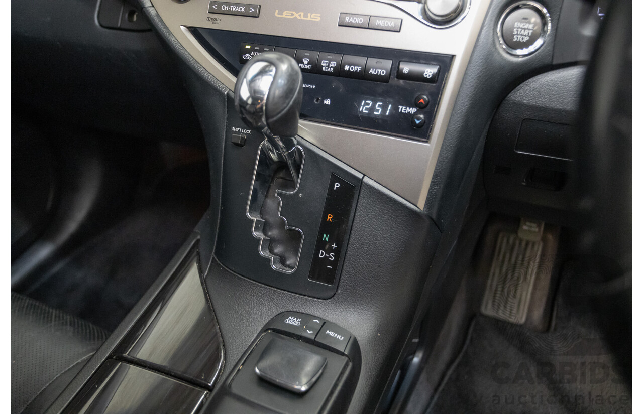 9/2013 Lexus RX350 Luxury GGL15R MY12 4d Wagon White Pearl V6 3.5L