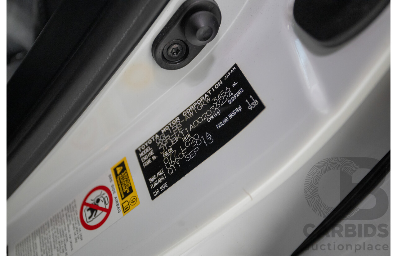 9/2013 Lexus RX350 Luxury GGL15R MY12 4d Wagon White Pearl V6 3.5L