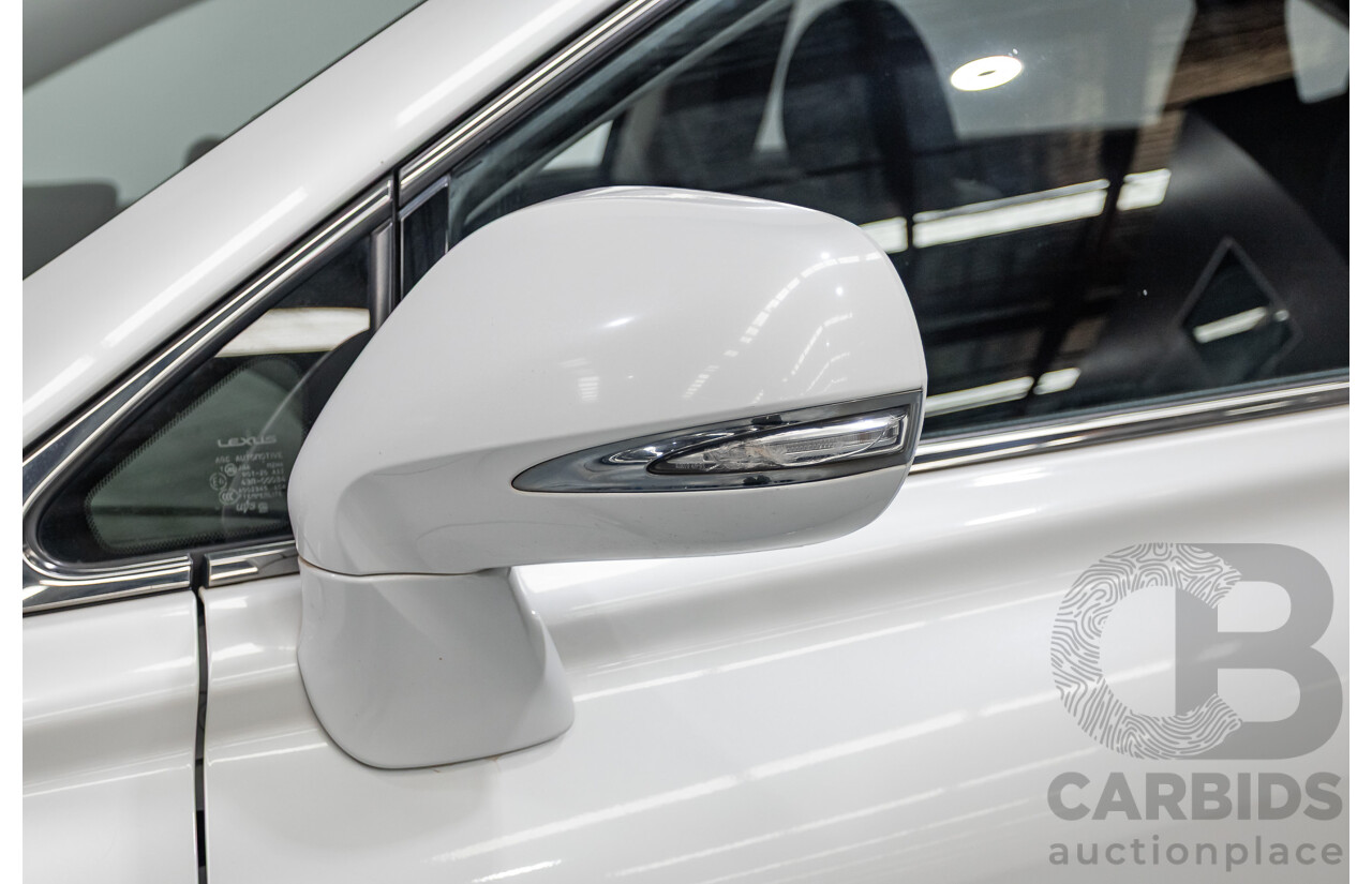 9/2013 Lexus RX350 Luxury GGL15R MY12 4d Wagon White Pearl V6 3.5L