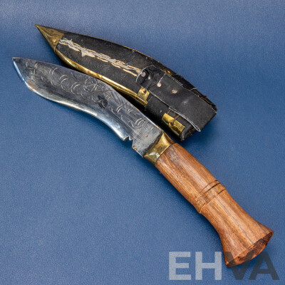 Decorative Nepalese Kukri in Sheath