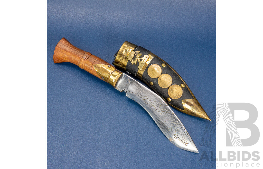 Decorative Nepalese Kukri in Sheath
