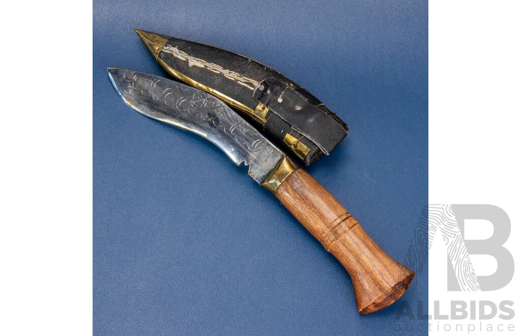 Decorative Nepalese Kukri in Sheath