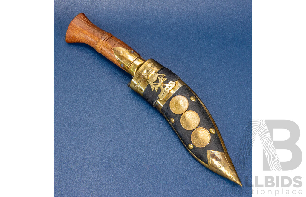 Decorative Nepalese Kukri in Sheath