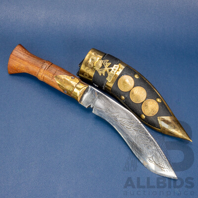 Decorative Nepalese Kukri in Sheath