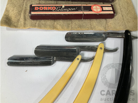 1960's Barber's 'Cut Throat' Razor Set