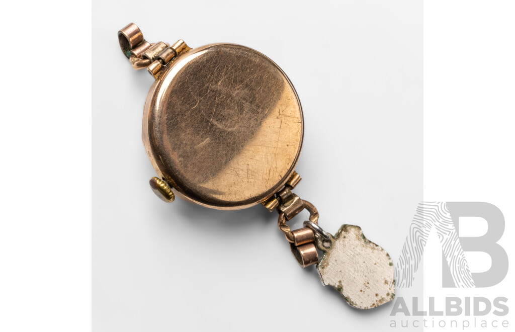 Vintage 9ct Rose Gold Hantily Watch - 558640