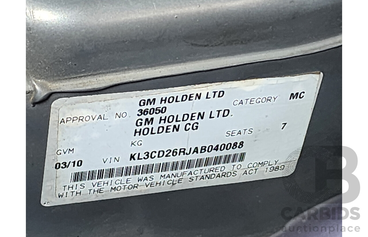 3/2010 Holden Captiva LX (4x4) CG MY10 4d Wagon Grey 2.0L