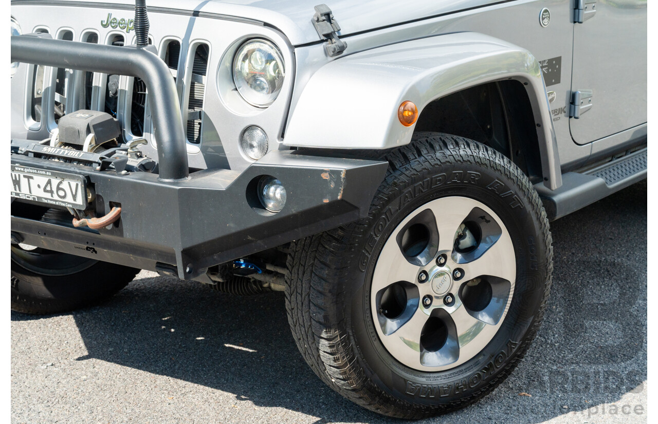 1/2018 Jeep Wrangler Unlimited Overland (4x4) JK MY18 4D Hardtop Billet Silver Metallic V8 5.7L