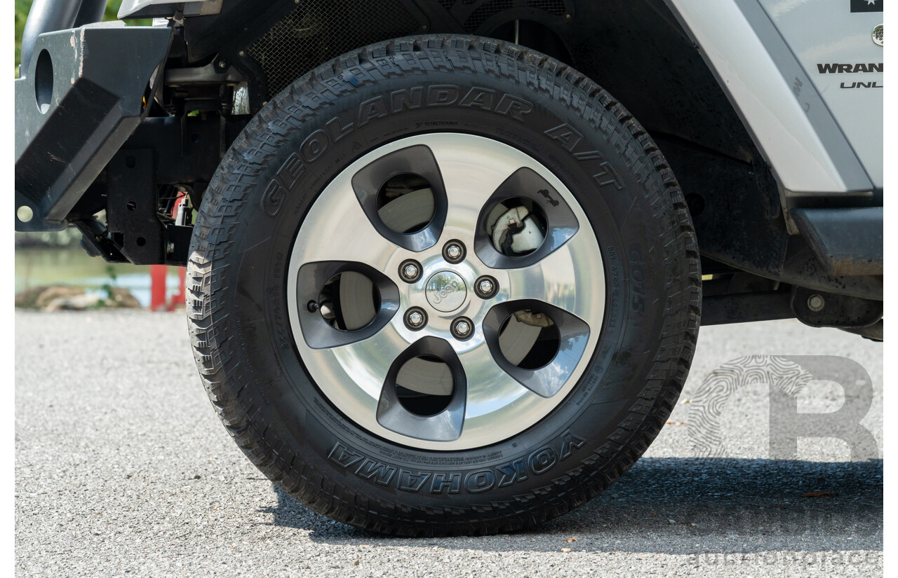 1/2018 Jeep Wrangler Unlimited Overland (4x4) JK MY18 4D Hardtop Billet Silver Metallic V8 5.7L