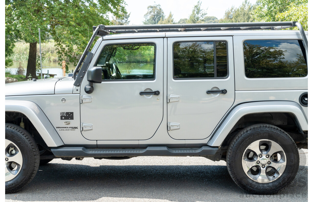 1/2018 Jeep Wrangler Unlimited Overland (4x4) JK MY18 4D Hardtop Billet Silver Metallic V8 5.7L