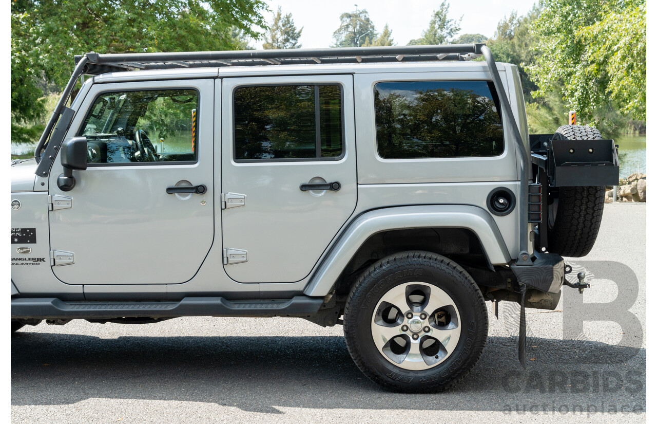 1/2018 Jeep Wrangler Unlimited Overland (4x4) JK MY18 4D Hardtop Billet Silver Metallic V8 5.7L