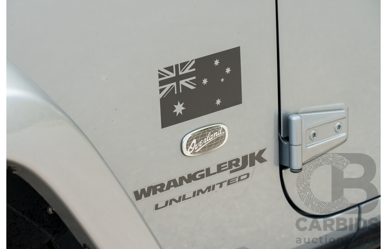 1/2018 Jeep Wrangler Unlimited Overland (4x4) JK MY18 4D Hardtop Billet Silver Metallic V8 5.7L