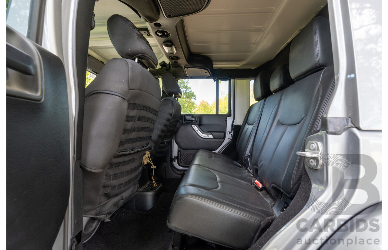 1/2018 Jeep Wrangler Unlimited Overland (4x4) JK MY18 4D Hardtop Billet Silver Metallic V8 5.7L