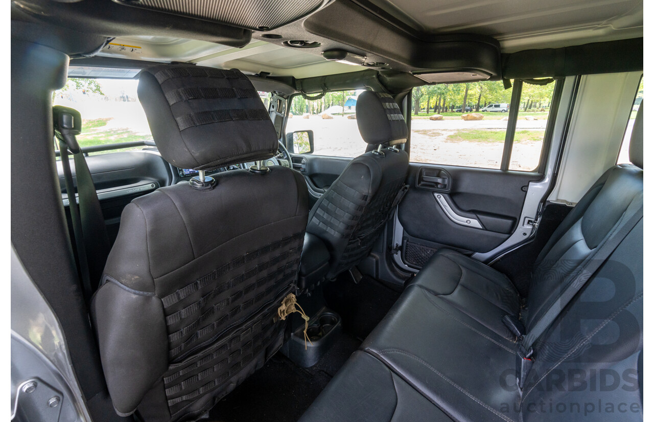 1/2018 Jeep Wrangler Unlimited Overland (4x4) JK MY18 4D Hardtop Billet Silver Metallic V8 5.7L