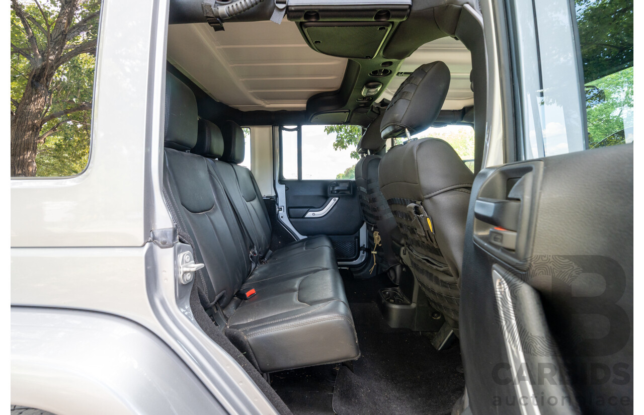 1/2018 Jeep Wrangler Unlimited Overland (4x4) JK MY18 4D Hardtop Billet Silver Metallic V8 5.7L