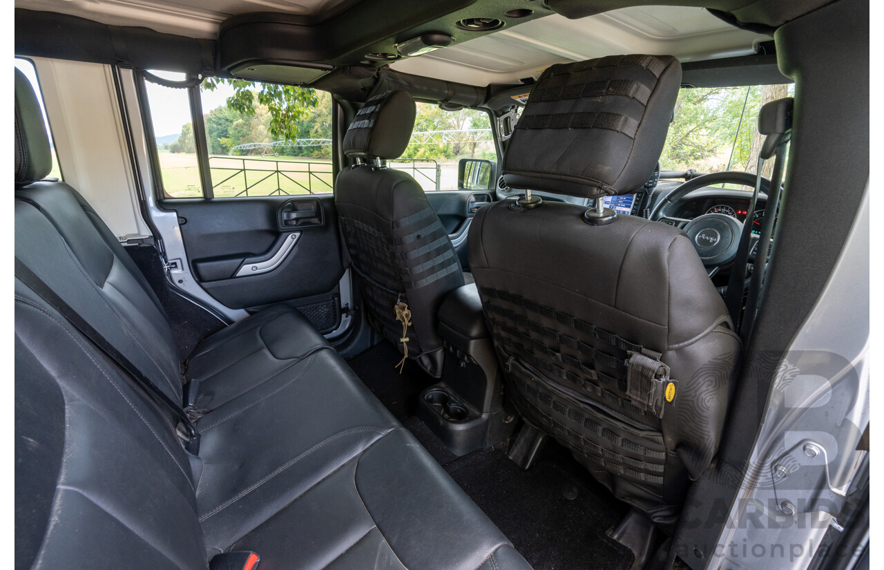 1/2018 Jeep Wrangler Unlimited Overland (4x4) JK MY18 4D Hardtop Billet Silver Metallic V8 5.7L