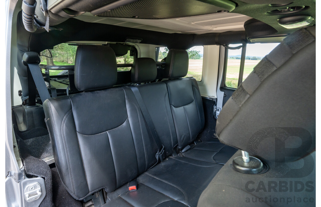 1/2018 Jeep Wrangler Unlimited Overland (4x4) JK MY18 4D Hardtop Billet Silver Metallic V8 5.7L