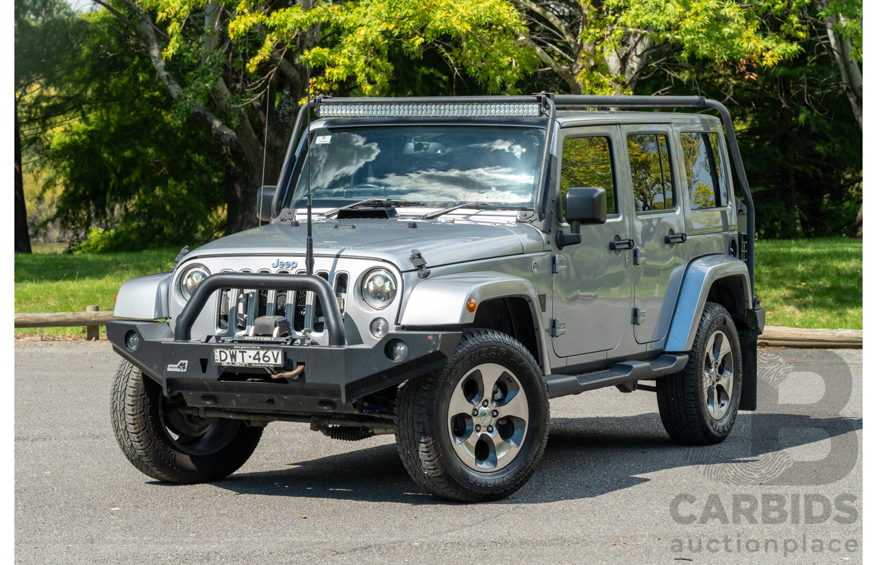 1/2018 Jeep Wrangler Unlimited Overland (4x4) JK MY18 4D Hardtop Billet Silver Metallic V8 5.7L