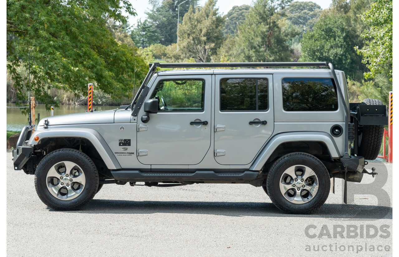1/2018 Jeep Wrangler Unlimited Overland (4x4) JK MY18 4D Hardtop Billet Silver Metallic V8 5.7L
