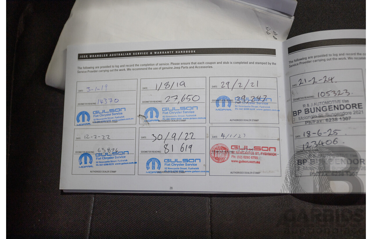 1/2018 Jeep Wrangler Unlimited Overland (4x4) JK MY18 4D Hardtop Billet Silver Metallic V8 5.7L