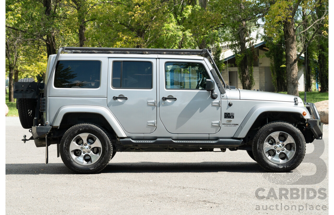1/2018 Jeep Wrangler Unlimited Overland (4x4) JK MY18 4D Hardtop Billet Silver Metallic V8 5.7L
