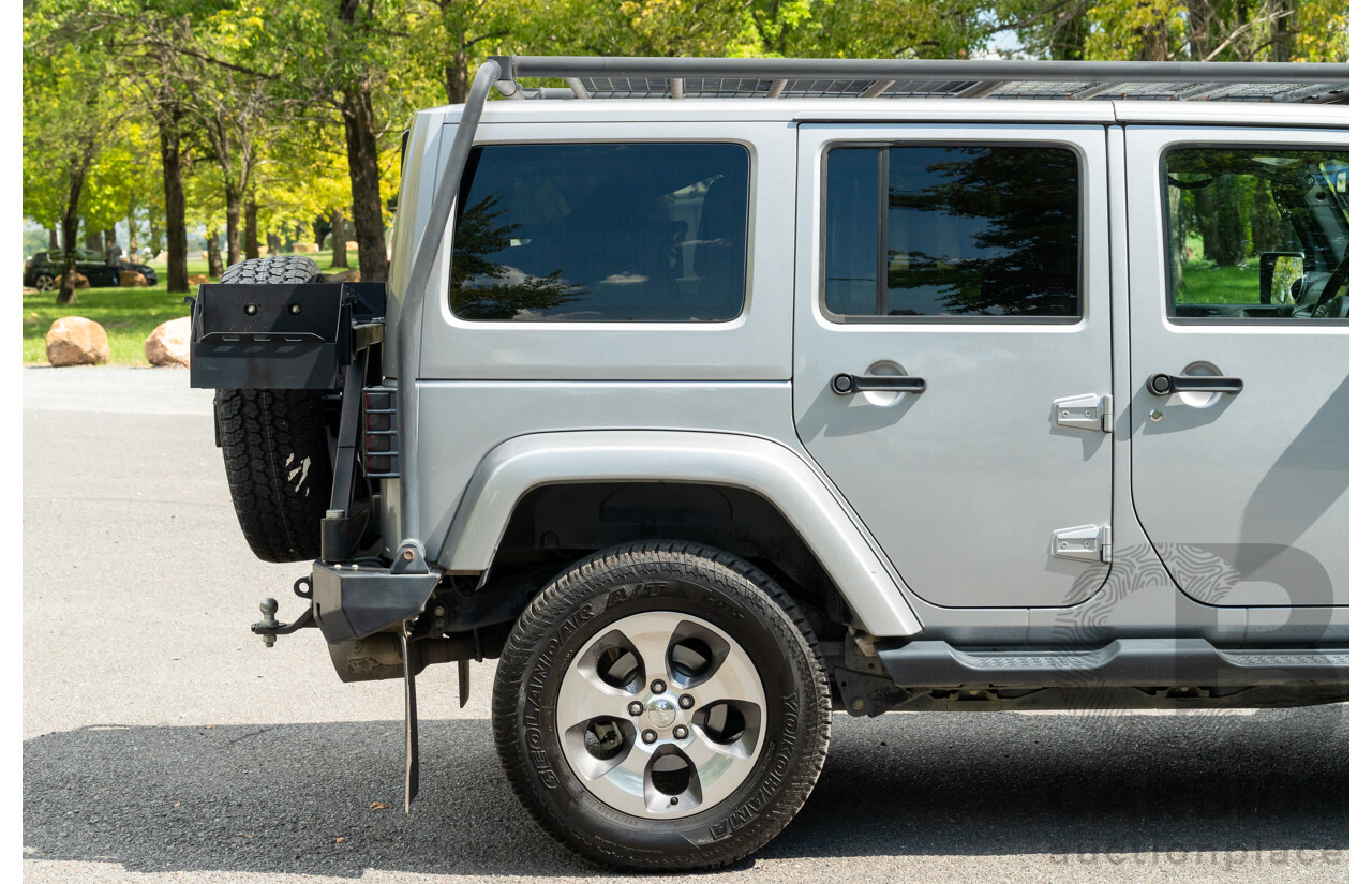 1/2018 Jeep Wrangler Unlimited Overland (4x4) JK MY18 4D Hardtop Billet Silver Metallic V8 5.7L