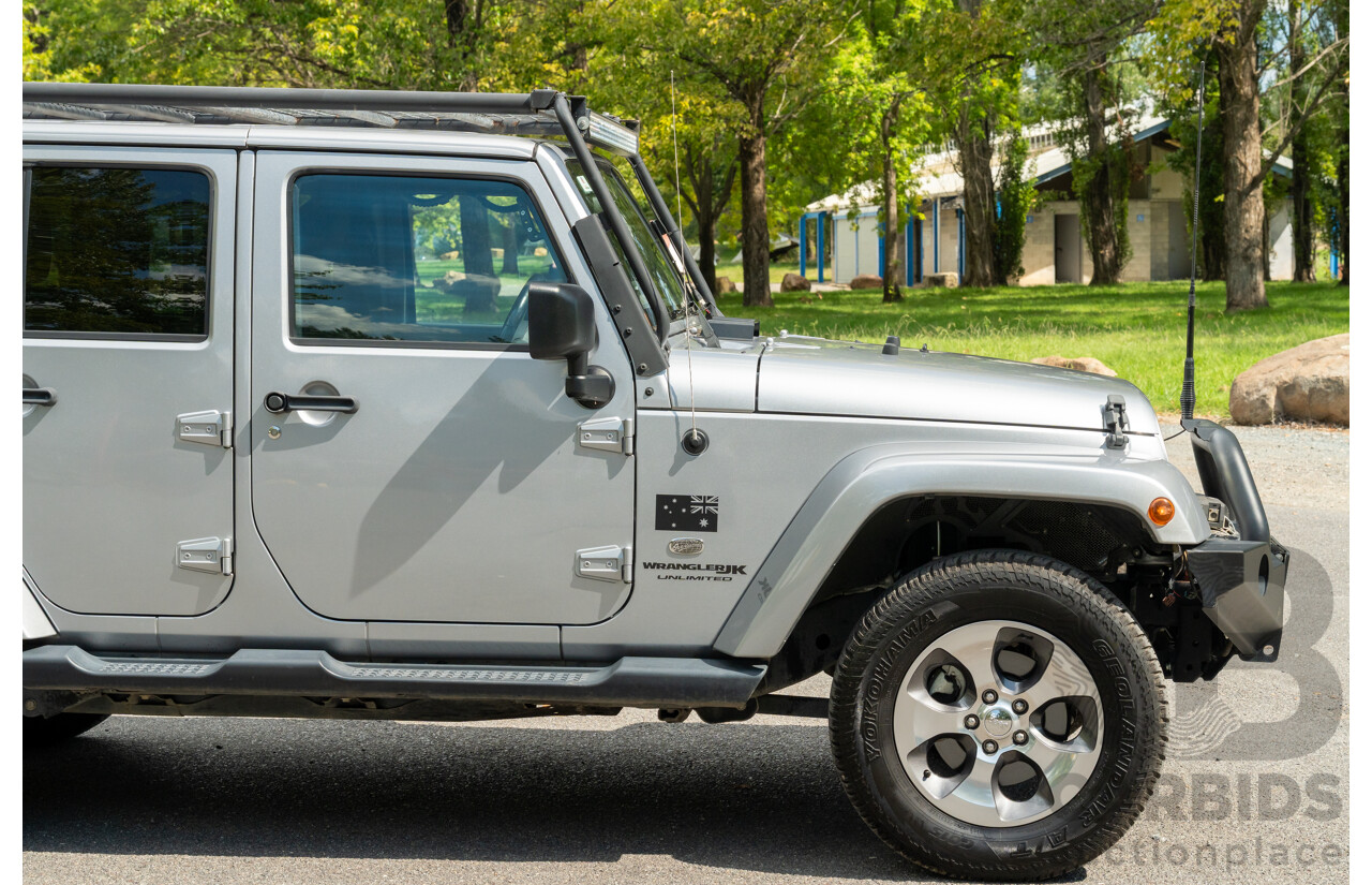 1/2018 Jeep Wrangler Unlimited Overland (4x4) JK MY18 4D Hardtop Billet Silver Metallic V8 5.7L