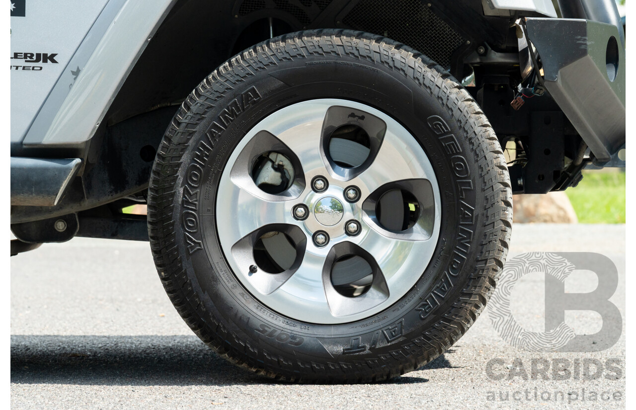 1/2018 Jeep Wrangler Unlimited Overland (4x4) JK MY18 4D Hardtop Billet Silver Metallic V8 5.7L