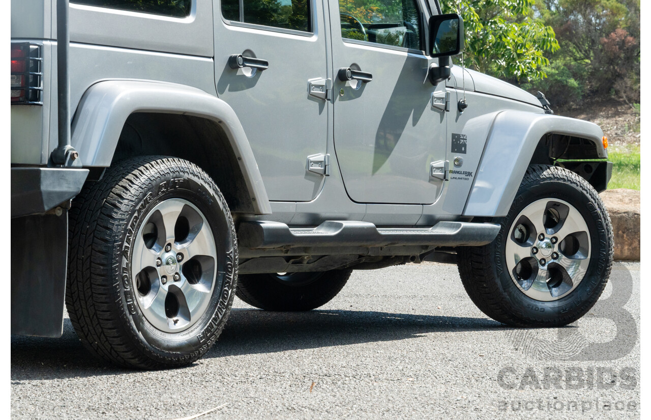 1/2018 Jeep Wrangler Unlimited Overland (4x4) JK MY18 4D Hardtop Billet Silver Metallic V8 5.7L