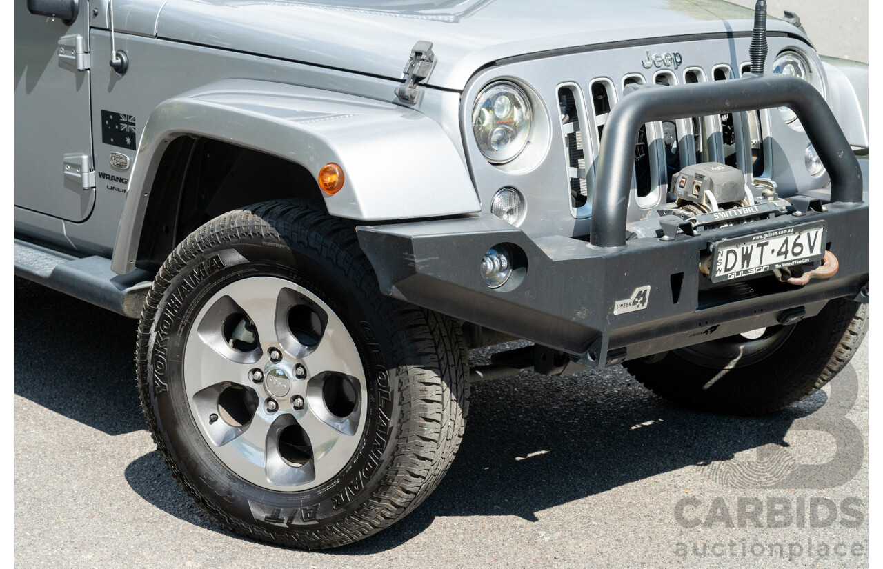 1/2018 Jeep Wrangler Unlimited Overland (4x4) JK MY18 4D Hardtop Billet Silver Metallic V8 5.7L