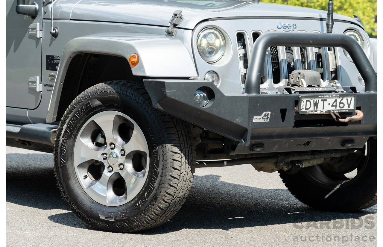 1/2018 Jeep Wrangler Unlimited Overland (4x4) JK MY18 4D Hardtop Billet Silver Metallic V8 5.7L