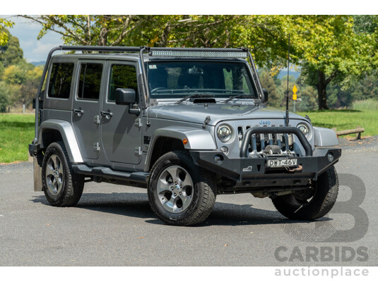 1/2018 Jeep Wrangler Unlimited Overland (4x4) JK MY18 4D Hardtop Billet Silver Metallic V8 5.7L