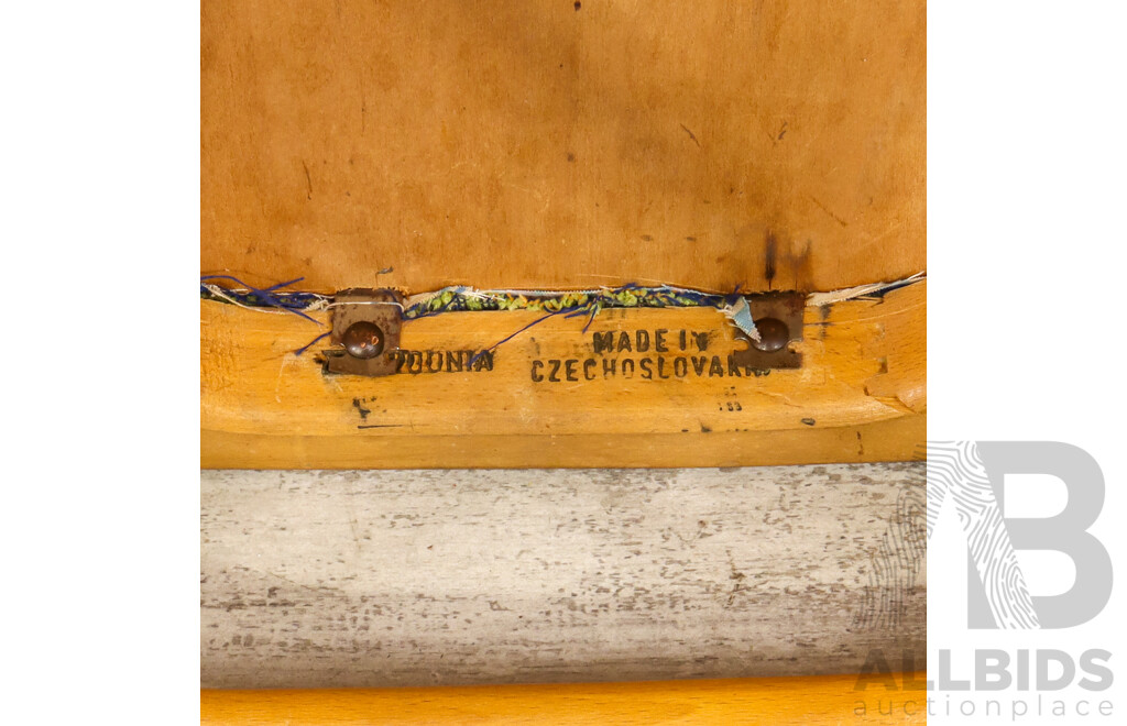 Set of Four Czechoslovakian Bentwood Dining Chairs