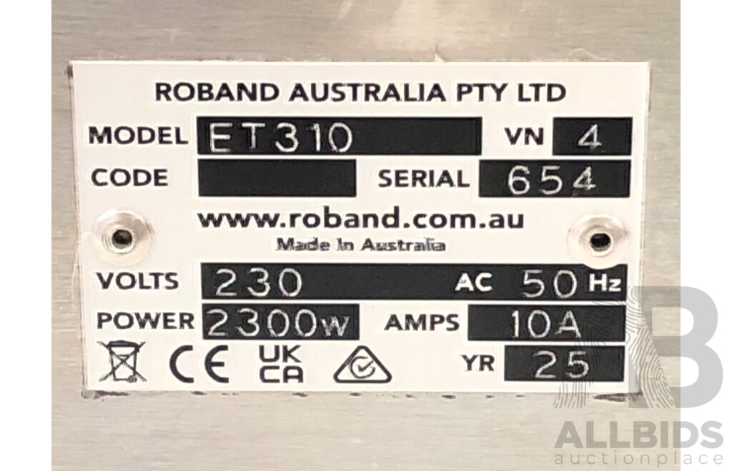 Roband Eclipse Bun and Snack Conyevor Toaster