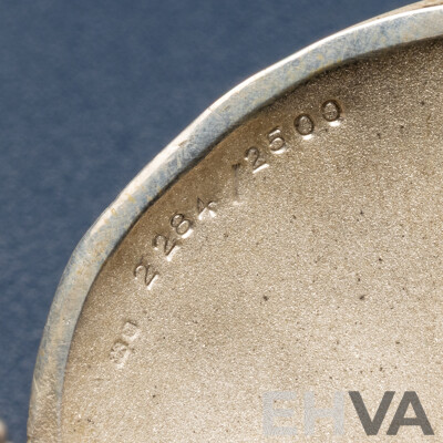 Limited Edition Sterling Silver Gilt Form Pendant Watch - 66.15gms